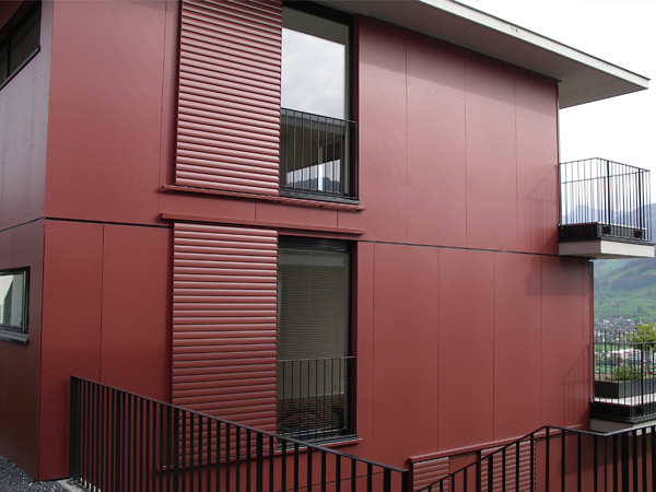 BEPA Heinz Imboden AG Haus mit roter Fassade